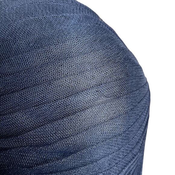 Jenny Yoo Annabelle Convertible Navy Tulle Sweetheart Strapless Dress Size 14 - Picture 10 of 12